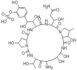 structure of CAS# 168110-44-9, 米卡芬净杂质 FR-179642