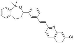 structure of CAS# 168214-67-3, 孟鲁司特醚杂质