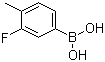 structure of CAS# 168267-99-0, 3-氟-4-甲基苯硼酸
