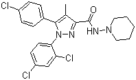 structure of CAS# 168273-06-1, Rimonabant