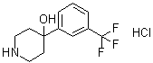 CAS # 1683-49-4, 4-[3-(Trifluoromethyl)phenyl]-4-piperidinol hydrochloride, 4-(3-Trifluoromethylphenyl)-4-piperidinol hydrochloride