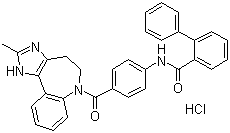 structure of CAS# 168626-94-6, 盐酸考尼伐坦