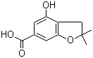 CAS # 169130-42-1, 2,3-Dihydro-4-hydroxy-2,2-dimethyl-6-benzofurancarboxylic acid