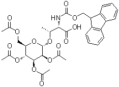 structure of CAS# 169219-08-3, N-[芴甲氧羰基]-O-(2,3,4,6-四-O-乙酰基-alpha-D-甘露糖基)-L-苏氨酸