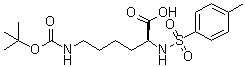 structure of CAS# 16948-09-7, N6-[叔丁氧羰基]-N2-[(4-甲基苯基)磺酰基]-L-赖氨酸