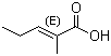 structure of CAS# 16957-70-3, 反式-2-甲基-2-戊烯酸