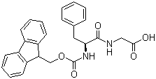 structure of CAS# 169624-67-3, N-芴甲氧羰基-苯丙氨酰-甘氨酸