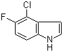 structure of CAS# 169674-02-6, 4-Chloro-5-fluoroindole
