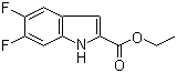 structure of CAS# 169674-34-4, 5,6-Difluoro-2-indolecarboxylic acid ether ester