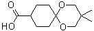 CAS # 169822-66-6, 3,3-Dimethyl-1,5-dioxaspiro[5.5]undecane-9-carboxylic acid