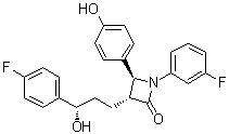 structure of CAS# 1700622-06-5, (3R,4S)-1-(3-氟苯基)-3-[(3S)-3-(4-氟苯基)-3-羟基丙基]-4-(4-羟基苯基)-2-氮杂环丁酮
