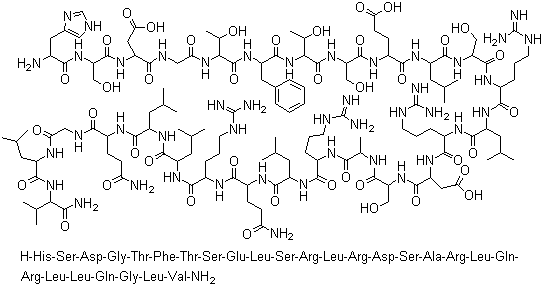 CAS # 17034-35-4 (1393-25-5), Secretin, Secretin-Kabi, Secretine, Secretolin, Vitrum