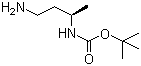 (R)-3-N-叔丁氧羰基氨基丁胺分子结构 (CAS 170367-69-8)
