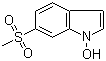 structure of CAS# 170492-47-4, 1-Hydroxy-6-methylsulfonylindole