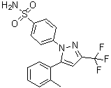 CAS 登录号：170569-99-0, 4-[5-(2-甲基苯基)-3-(三氟甲基)-1H-吡唑-1-基]苯磺酰胺