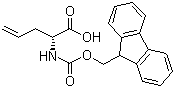 structure of CAS# 170642-28-1, (R)-N-Fmoc-Allylglycine