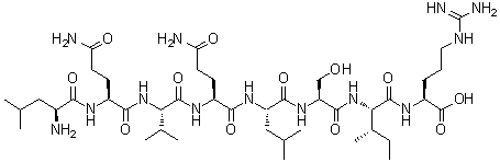 CAS # 170655-69-3, L-Leucyl-L-glutaminyl-L-valyl-L-glutaminyl-L-leucyl-L-seryl-L-isoleucyl-L-arginine
