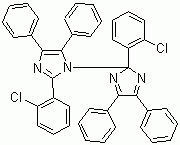 structure of CAS# 1707-68-2, 2,2'-二(2-氯苯基)-4,4',5,5'-四苯基-1,2'-二咪唑