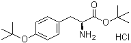 structure of CAS# 17083-23-7, O-叔丁基-L-酪氨酸叔丁酯盐酸盐