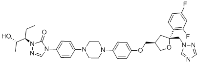structure of CAS# 171228-50-5, Posaconazole Diastereoisomer 6 (R,R,R,S)