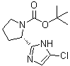 CAS 登录号：1713286-24-8, (2S)-2-(5-氯-1H-咪唑-2-基)-1-吡咯烷羧酸叔丁酯