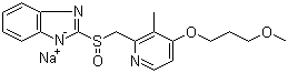 (R)-Rabeprazole sodium molecular structure (CAS 171440-18-9)