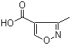structure of CAS# 17153-20-7, 3-甲基异恶唑-4-羧酸