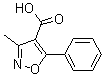 CAS 登录号：17153-21-8, 3-甲基-5-苯基异恶唑-4-羧酸