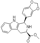 structure of CAS# 171596-41-1, (1R,3R)-1-(1,3-苯并二氧杂环戊烯-5-基)-2,3,4,9-四氢-1H-吡啶并[3,4-b]吲哚-3-羧酸甲酯