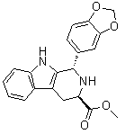 CAS 登录号：171596-42-2, (1S-反式)-1-(1,3-苯并二氧杂环戊烯-5-基)-2,3,4,9-四氢-1H-吡啶并[3,4-b]吲哚-3-羧酸甲酯