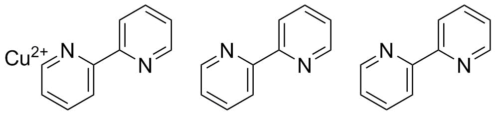 三(2,2'-联吡啶)合铜(II)分子结构 (CAS 17168-72-8)