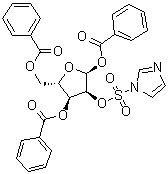 CAS 登录号：171720-99-3, alpha-L-呋喃核糖 1,3,5-三苯甲酸酯 2-(1H-咪唑-1-磺酸酯)