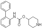 structure of CAS# 171722-92-2, [1,1'-联苯]-2-基氨基甲酸 4-哌啶基酯