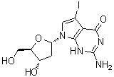 structure of CAS# 172163-62-1, 7-脱氮-2'-脱氧-7-碘鸟苷