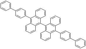 structure of CAS# 172285-79-9, 10,10'-双(1,1'-联苯-4-基)-9,9'-联蒽