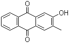 structure of CAS# 17241-40-6, 2-Hydroxy-3-methylanthraquinone