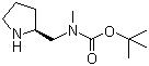 CAS 登录号：172477-91-7, (S)-甲基(2-吡咯烷基甲基)氨基甲酸叔丁酯