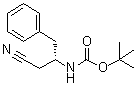 structure of CAS# 172695-25-9, N-[(1S)-1-(氰基甲基)-2-苯基乙基]氨基甲酸叔丁酯