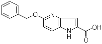 structure of CAS# 17288-34-5, 5-(Benzyloxy)-1H-pyrrolo[3,2-b]pyridine-2-carboxylic acid