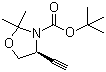 CAS 登录号：173065-16-2, (4S)-4-乙炔基-2,2-二甲基-1,3-噁唑烷-3-甲酸叔丁酯