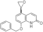 structure of CAS# 173140-90-4, 5-(2R)-2-Oxiranyl-8-benzyloxy-2(1H)-quinolinone