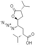 CAS # 173153-98-5, (alphaS,gammaS,2S,4S)-gamma-Azidotetrahydro-alpha,4-bis(1-methylethyl)-5-oxo-2-furanbutanoic acid
