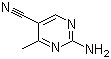 structure of CAS# 17321-97-0, 2-氨基-4-甲基-5-氰基嘧啶
