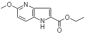 structure of CAS# 17322-90-6, 5-甲氧基-1H-吡咯并[3,2-b]吡啶-2-羧酸乙酯