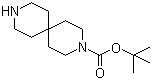 structure of CAS# 173405-78-2, tert-Butyl 3,9-diazaspiro[5.5]undecane-3-carboxylate