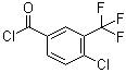 structure of CAS# 1735-55-3, 4-氯-3-(三氟甲基)苯甲酰氯