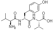 structure of CAS# 17355-22-5, L-Valyl-L-tyrosyl-L-valine