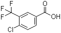 structure of CAS# 1737-36-6, 4-Chloro-3-(trifluoromethyl)benzoic acid