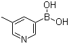 structure of CAS# 173999-18-3, 5-甲基吡啶-3-硼酸