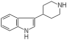 structure of CAS# 17403-09-7, 3-(4'-哌啶基)-1H-吲哚